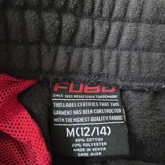 Fubu Kid's Black and Red Cargo Shorts Sz.12-14 M - Picture 4 of 8